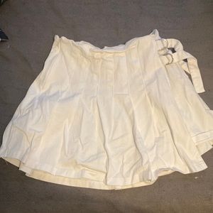white tennis skirt